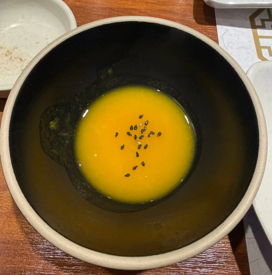 Steamed egg and other warm side dishes