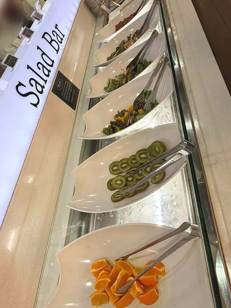 Salad corner at the Tongkeun Shabu self-bar
