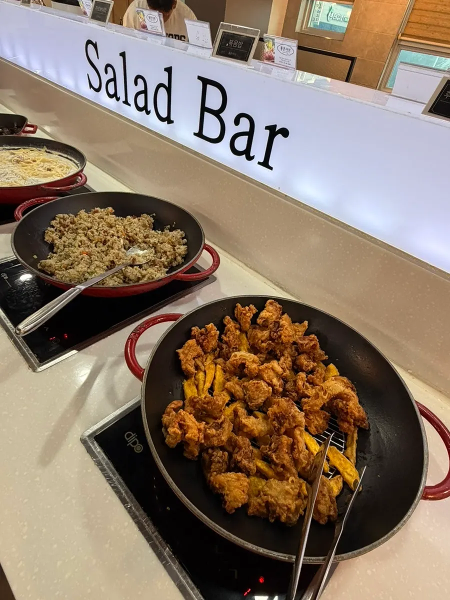 Pasta corner at the self-bar
