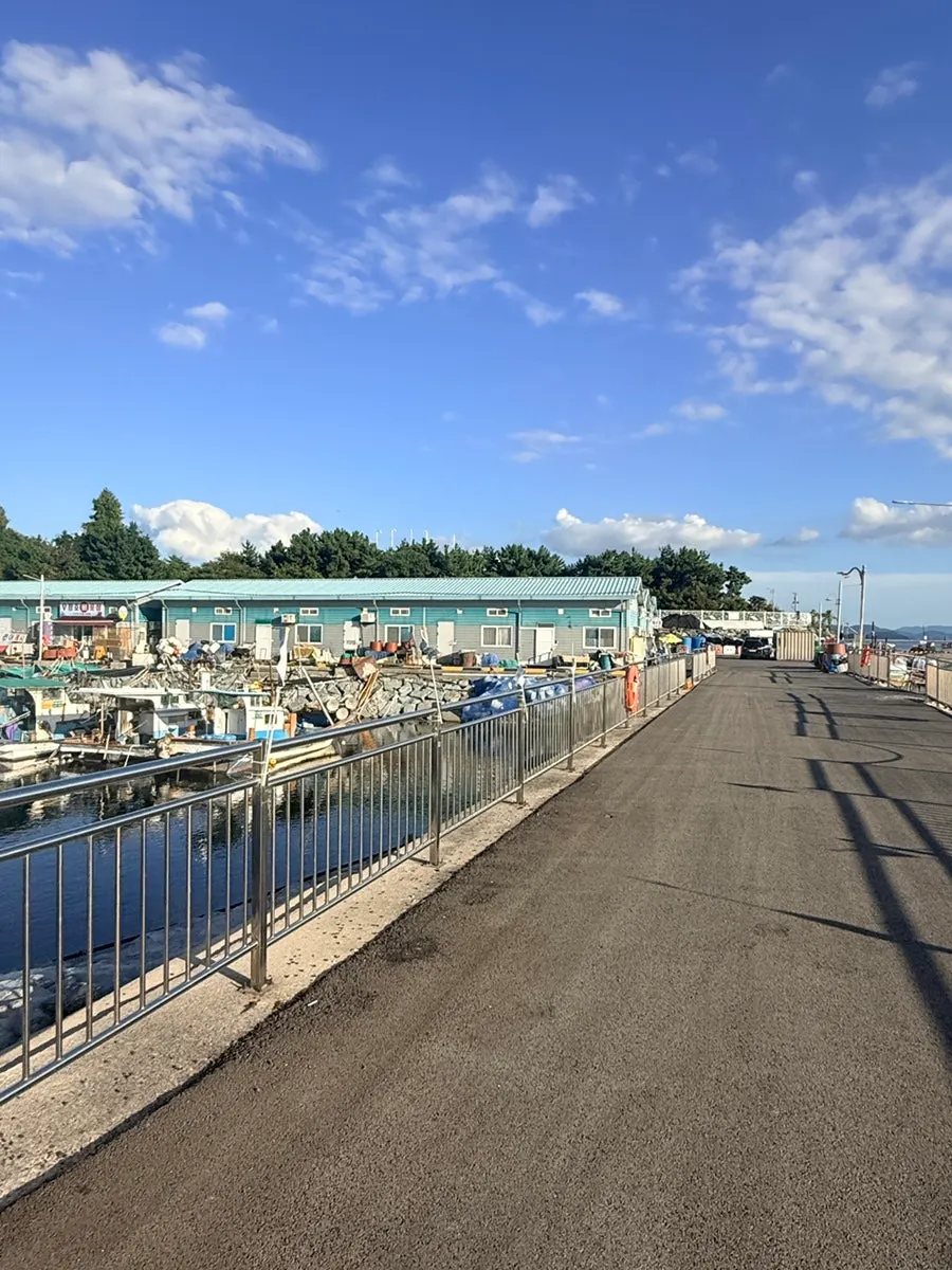 Street-side space at Ungcheon Floating Fish Market