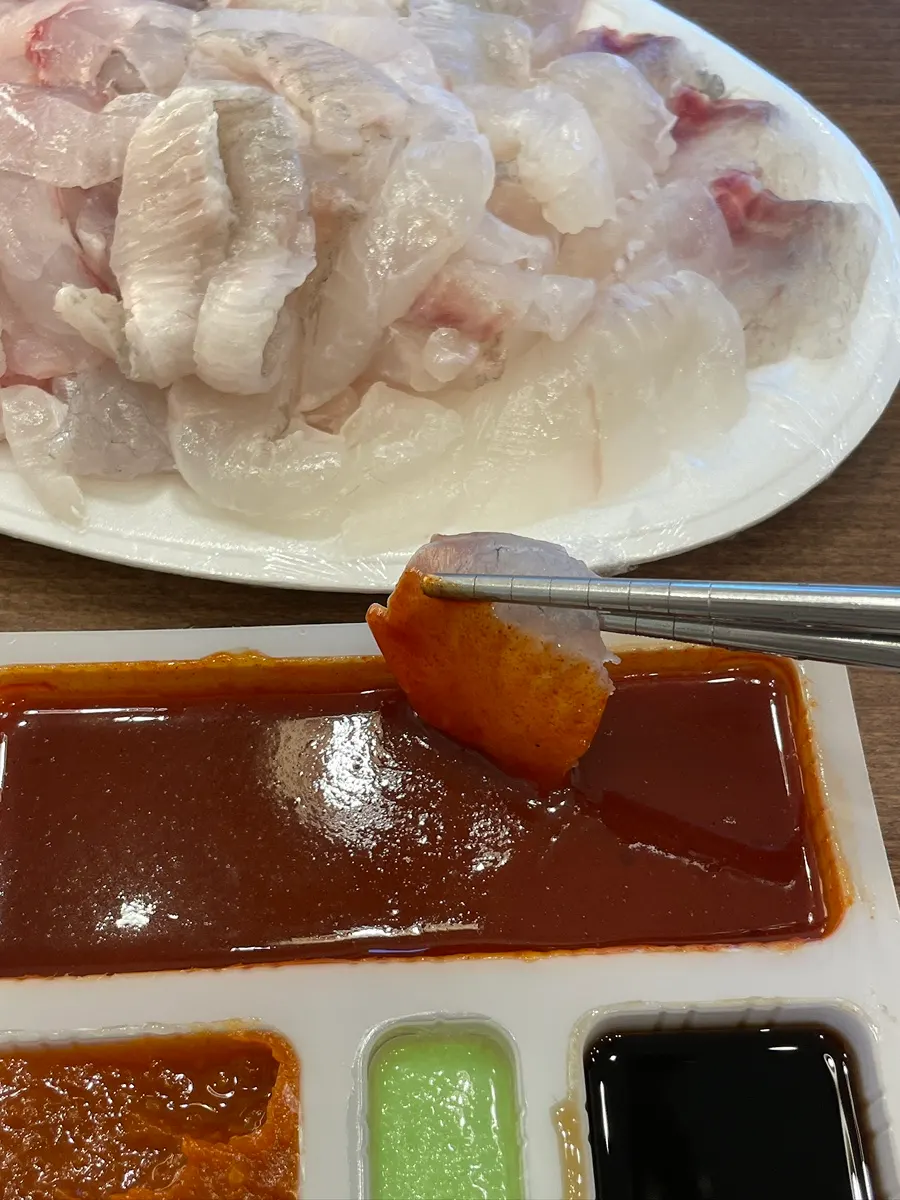 Sauce package with ssamjang, wasabi, soy sauce, and chojang
