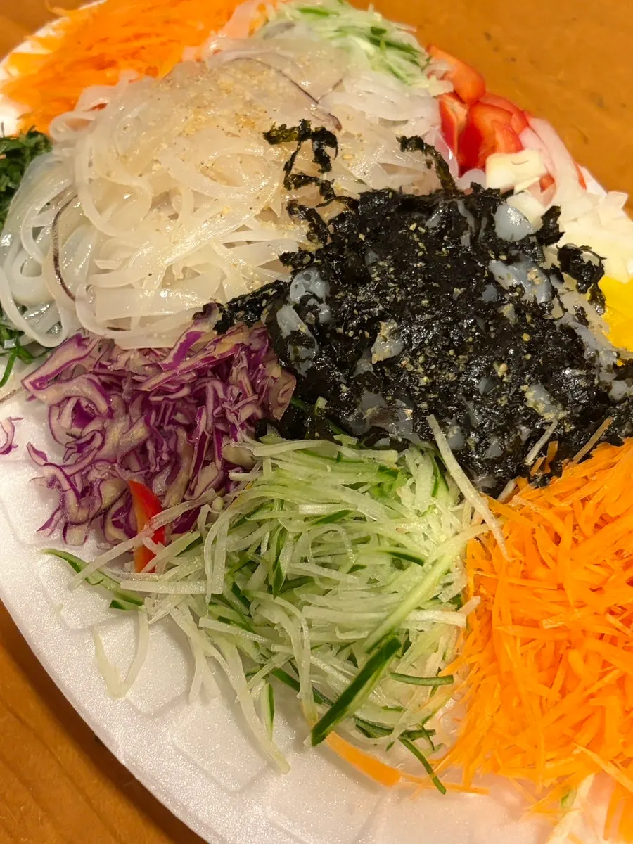 Sashimi takeout brought back to the lodging