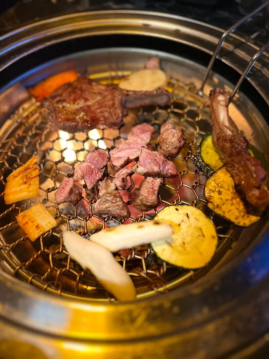 Lamb cut into easy-to-eat pieces