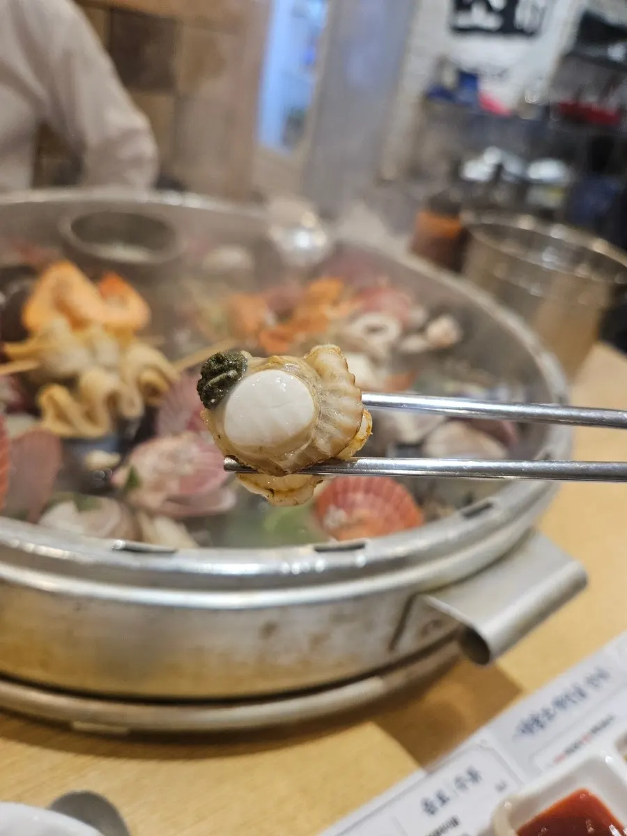 Plump clam meat