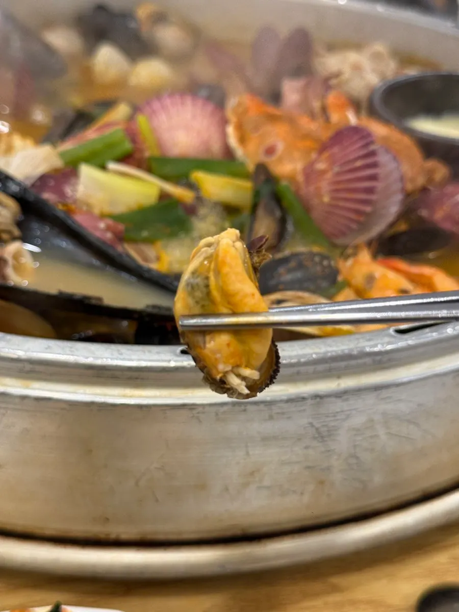 Clam hot pot cooking