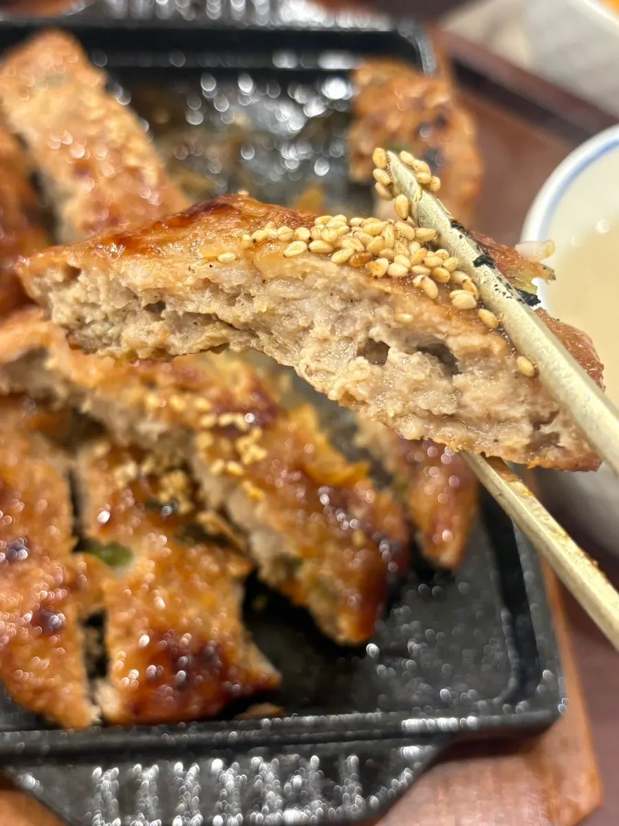 Ssam components of a grilled-fish set meal