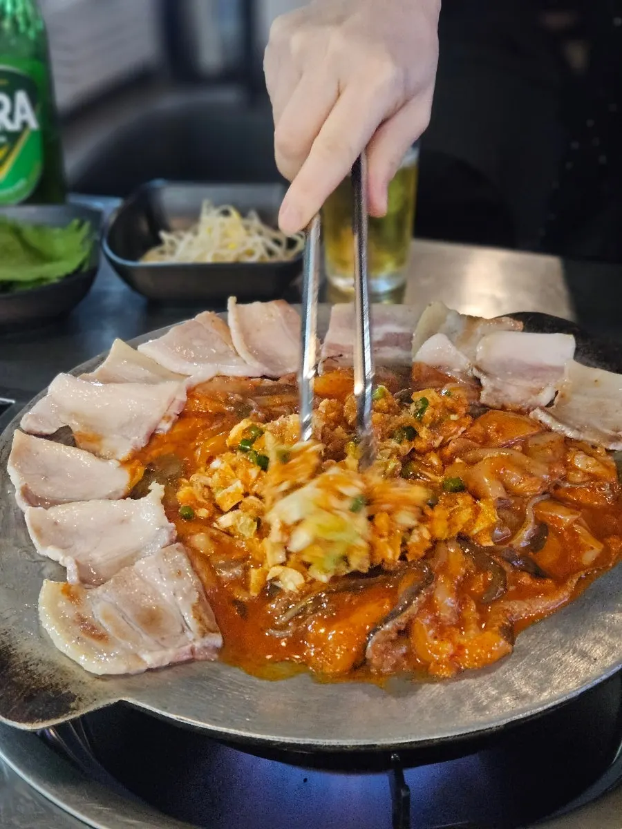 마늘폭탄 철판 쭈꾸미 삼겹 이미지