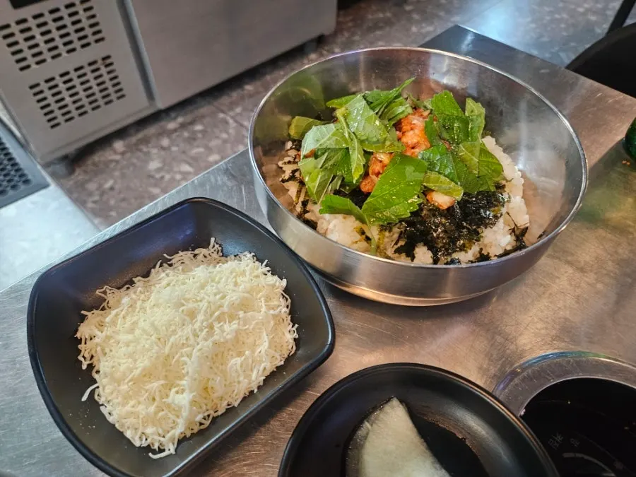 철판 쭈꾸미 식사 마무리 이미지