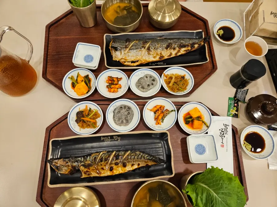 Mackerel set and spanish mackerel set laid out together