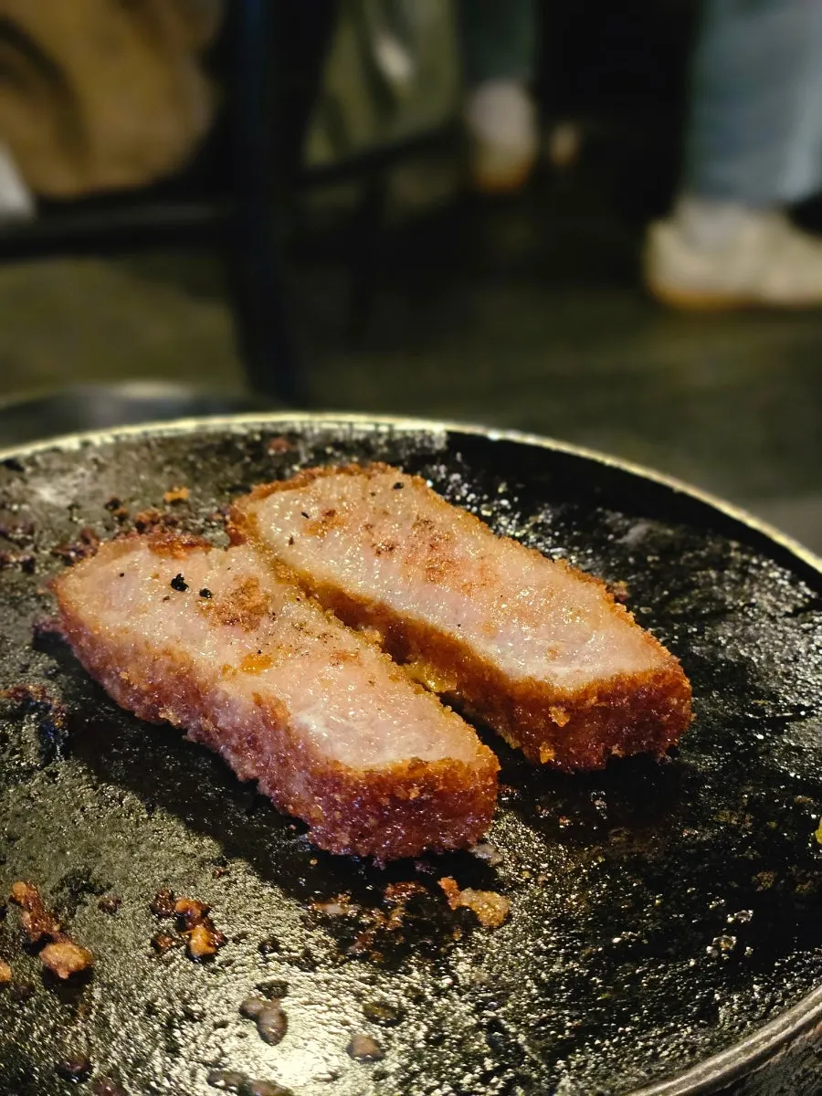 마지막 규카츠 조각과 장국
