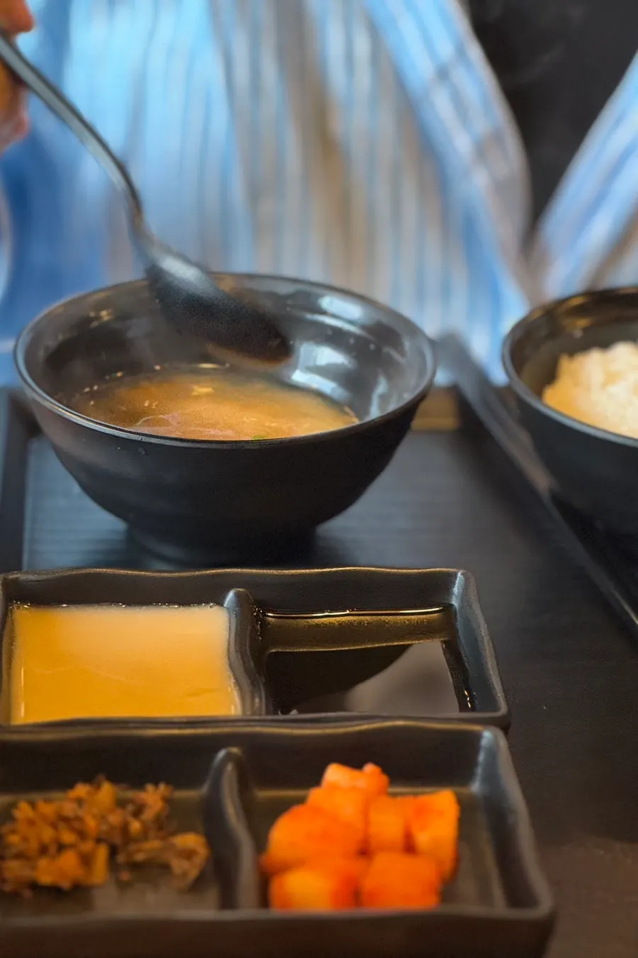 도톰하게 썰린 채끝살 규카츠