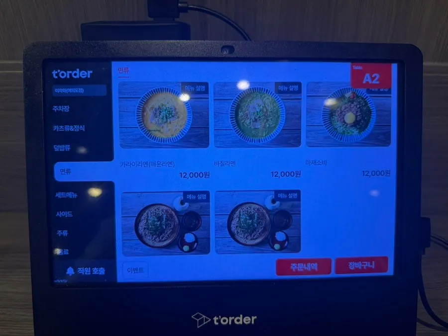 Izawa's ramen and soba menu board