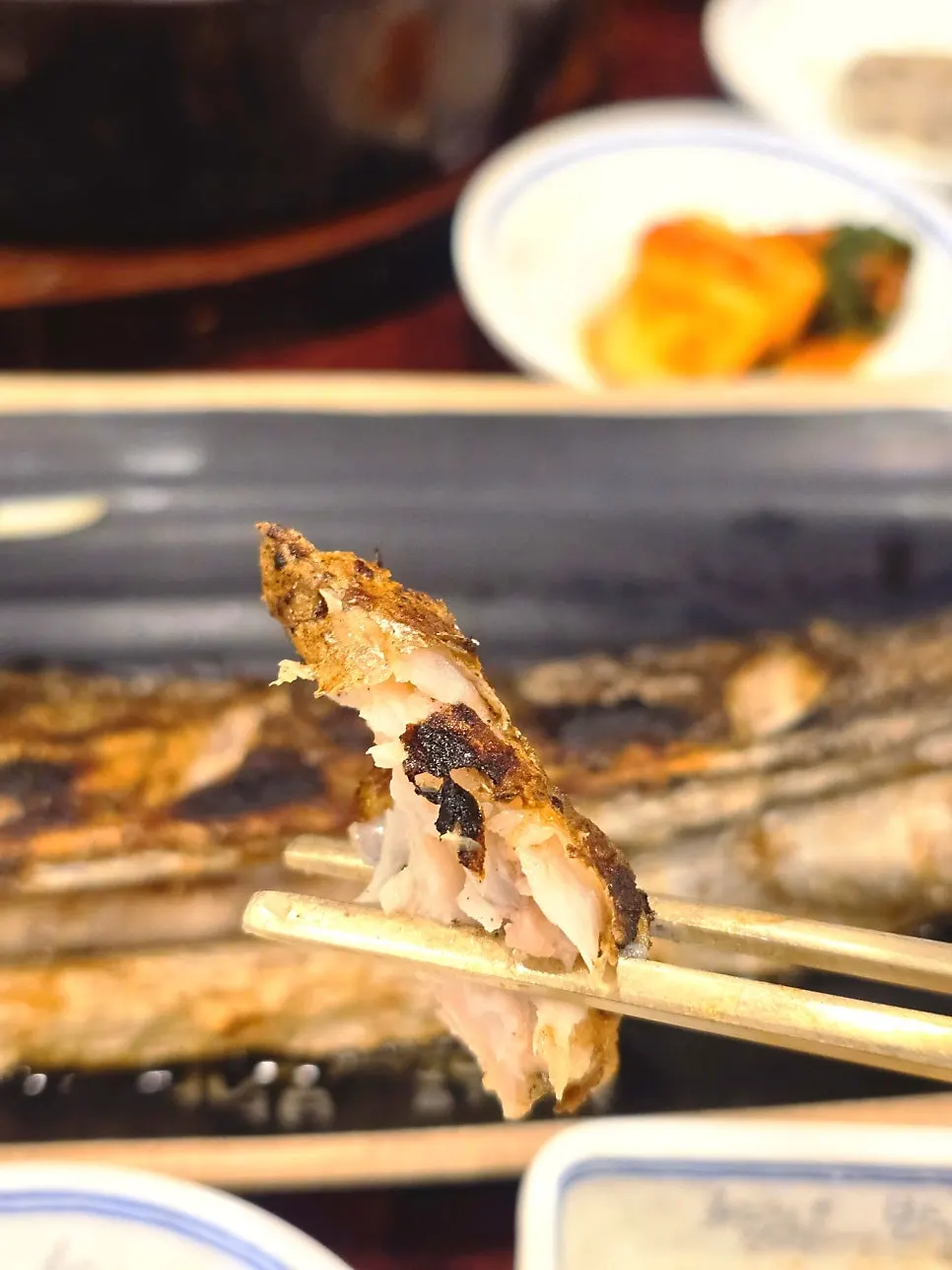 A moist piece of grilled hairtail