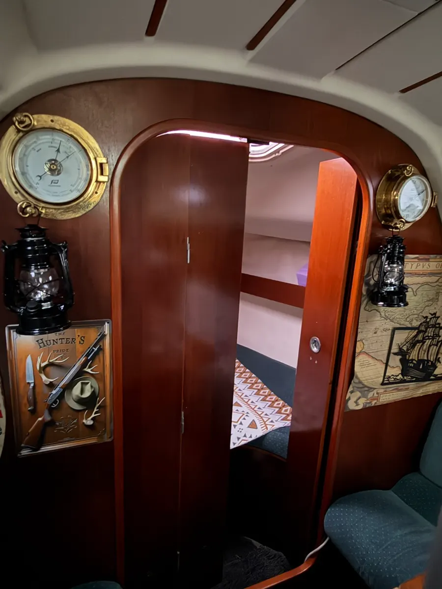 Cozy secret space inside the yacht