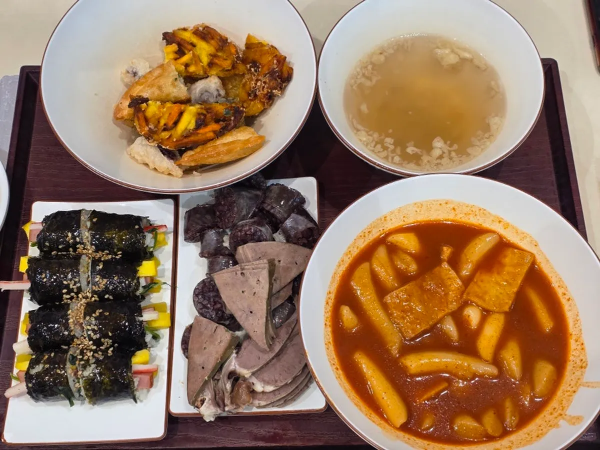 Self-serve bar with aprons, pickled radish and more