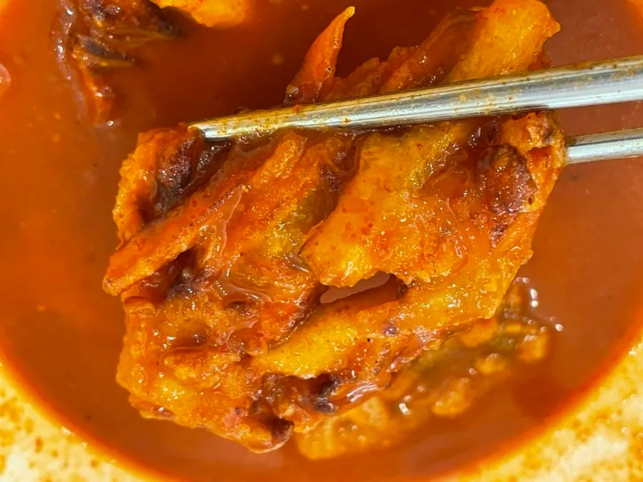 떡볶이에 추가한 삶은 계란