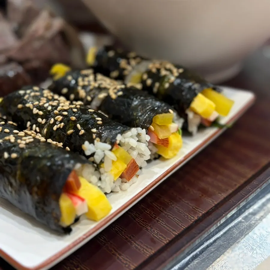 속이 알찬 꼬마김밥 클로즈업
