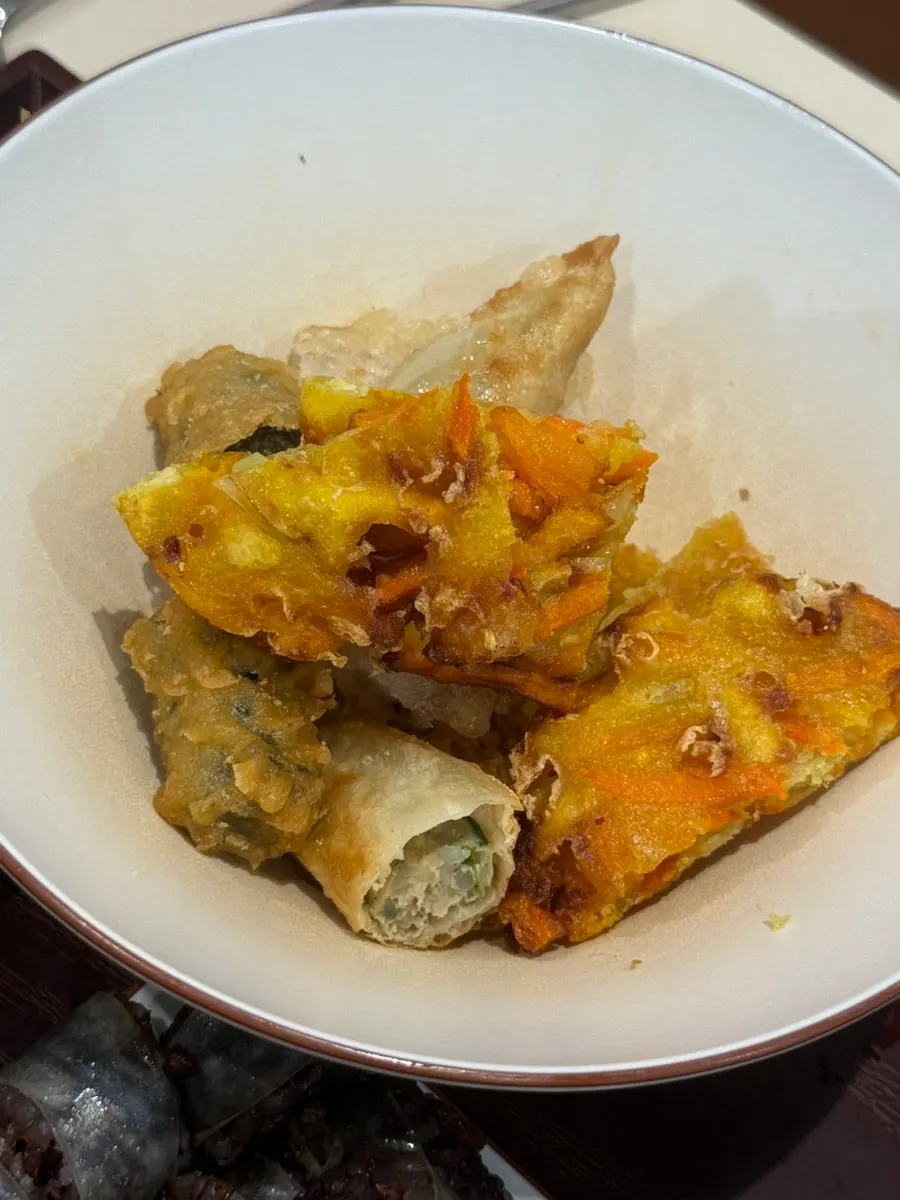 Assorted fried snacks from Hyeonseonine