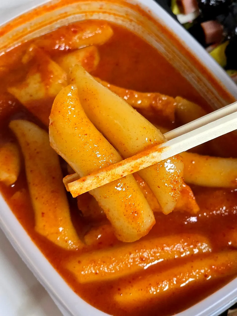 매운맛 국물떡볶이 포장 용기