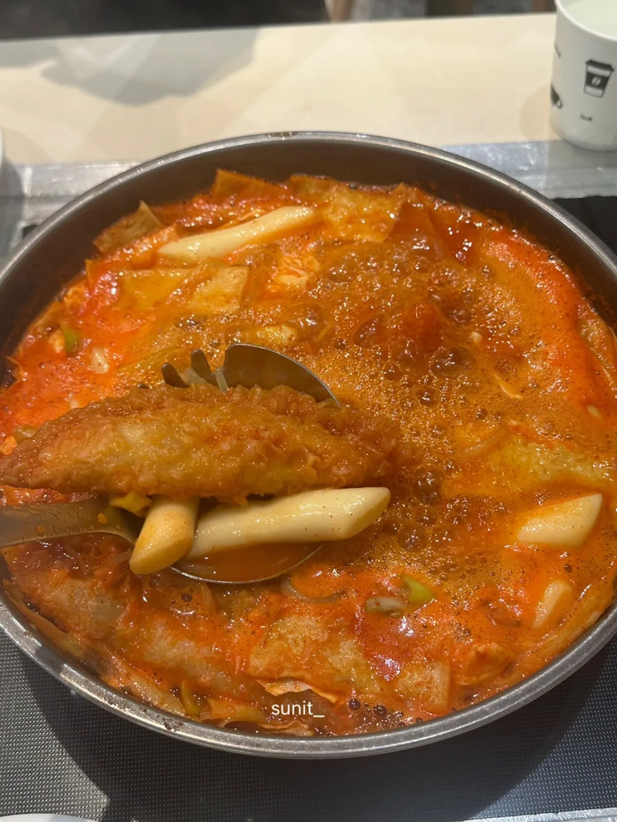 즉석떡볶이 한 상 구성 사진