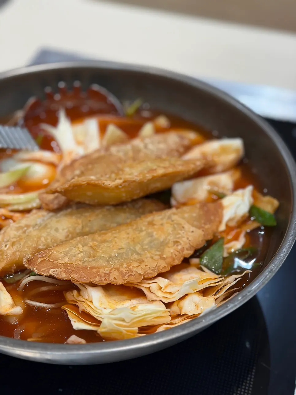 Basic fish cake broth with vegetables and fish cake