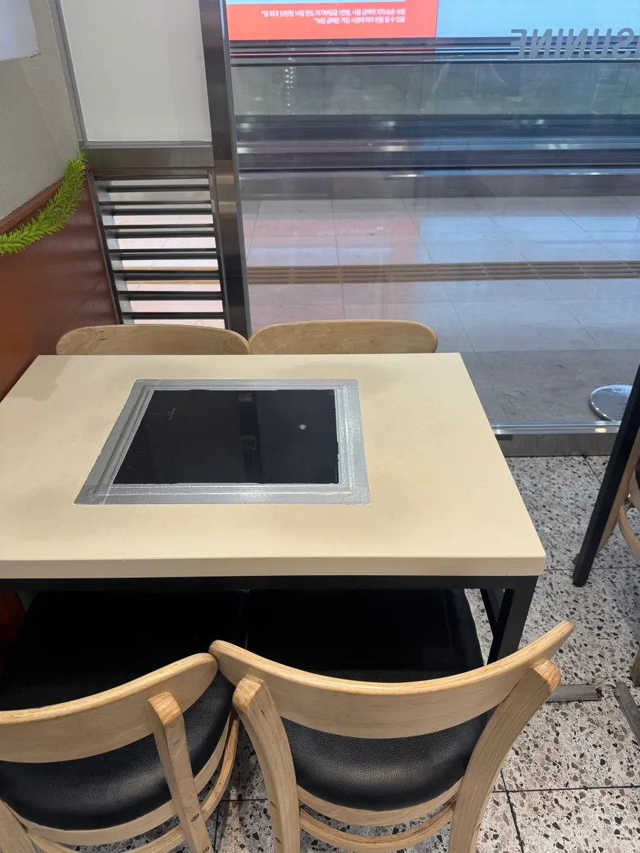 Spacious seating inside the restaurant