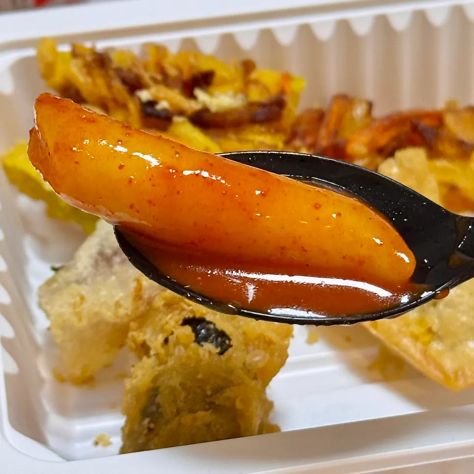 Assorted fritters with sweet potato, vegetables, and kimmari