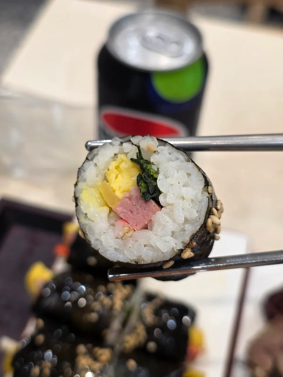 Rice cake dipped in tteokbokki broth