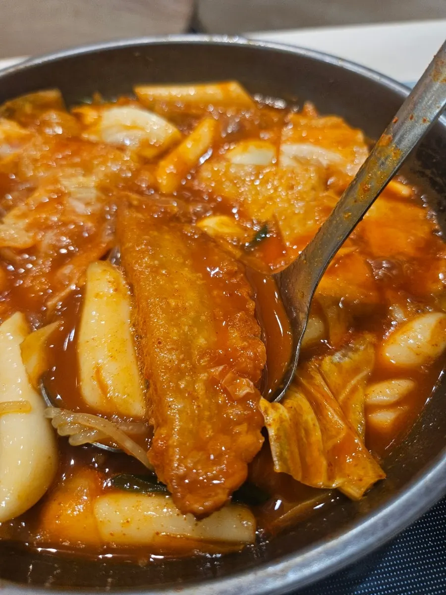 국물이 졸아든 후반 즉석떡볶이