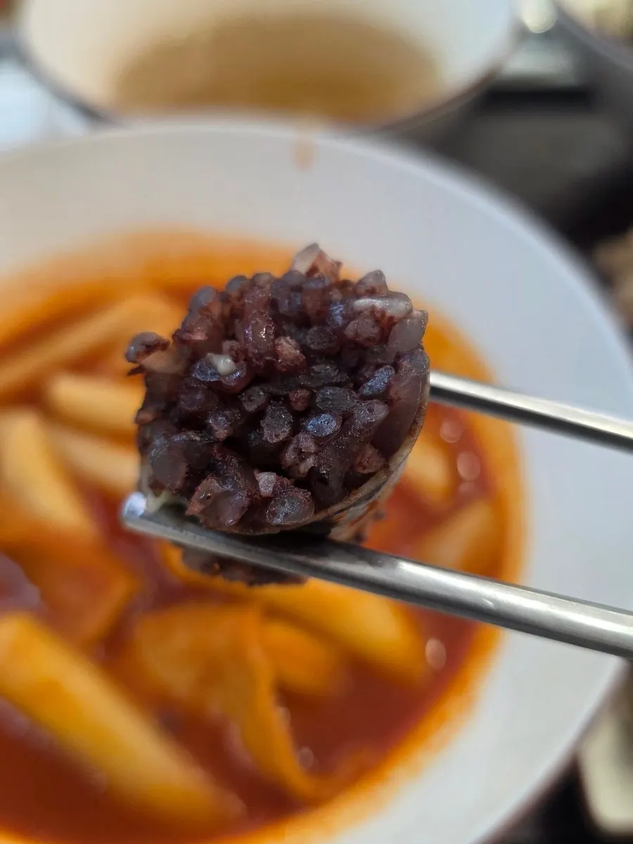 순대와 함께 나온 오소리감투