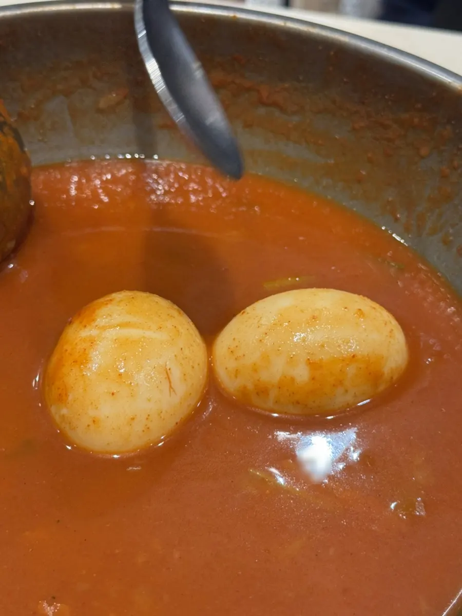 계란이 들어간 칼칼한 즉석떡볶이 국물