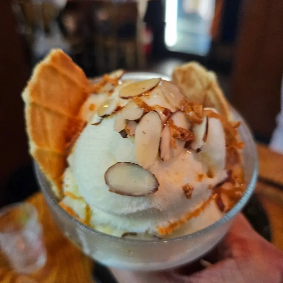 Vanilla cheese ice cream from the receipt-review event