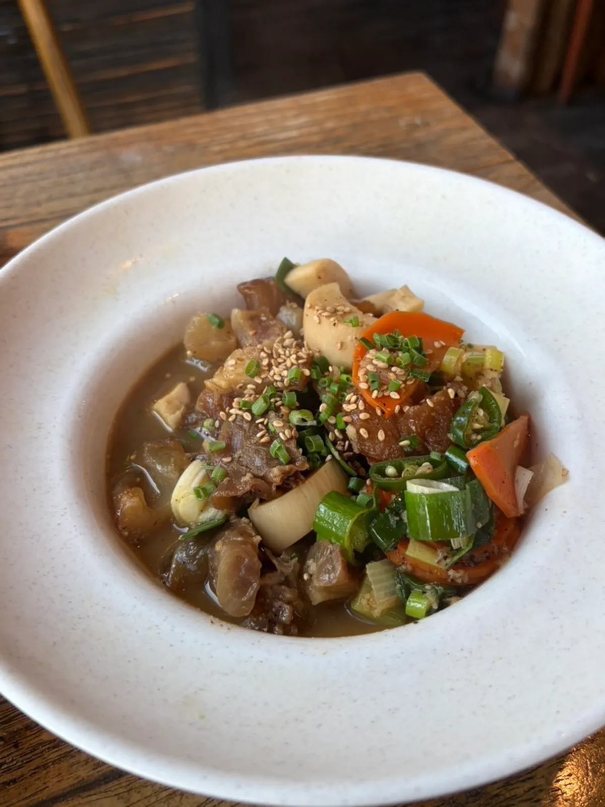 A plate of yakisoba at Nani Yeouido Branch