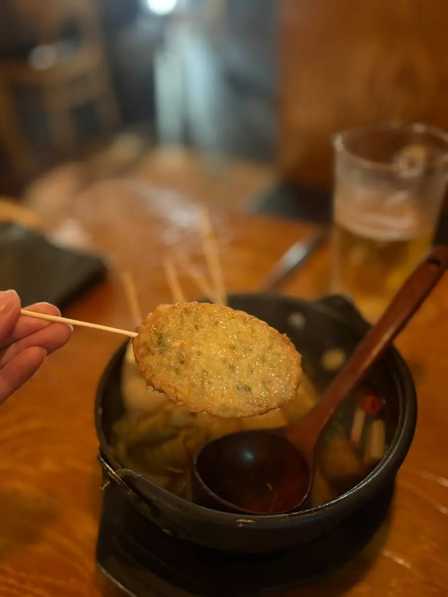 Savory cheese-filled odeng