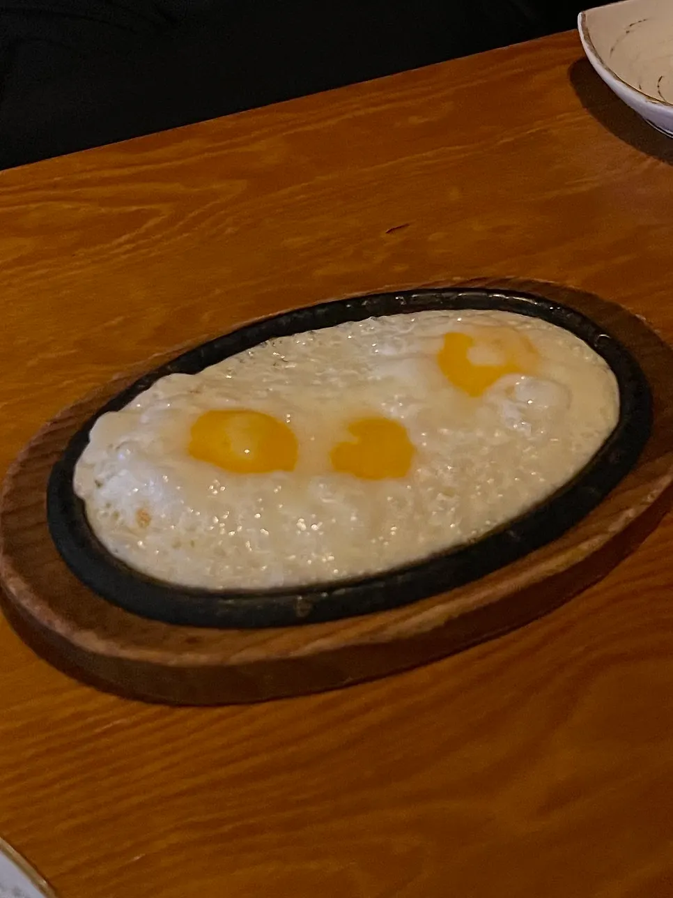 Fried egg served as the basic side dish