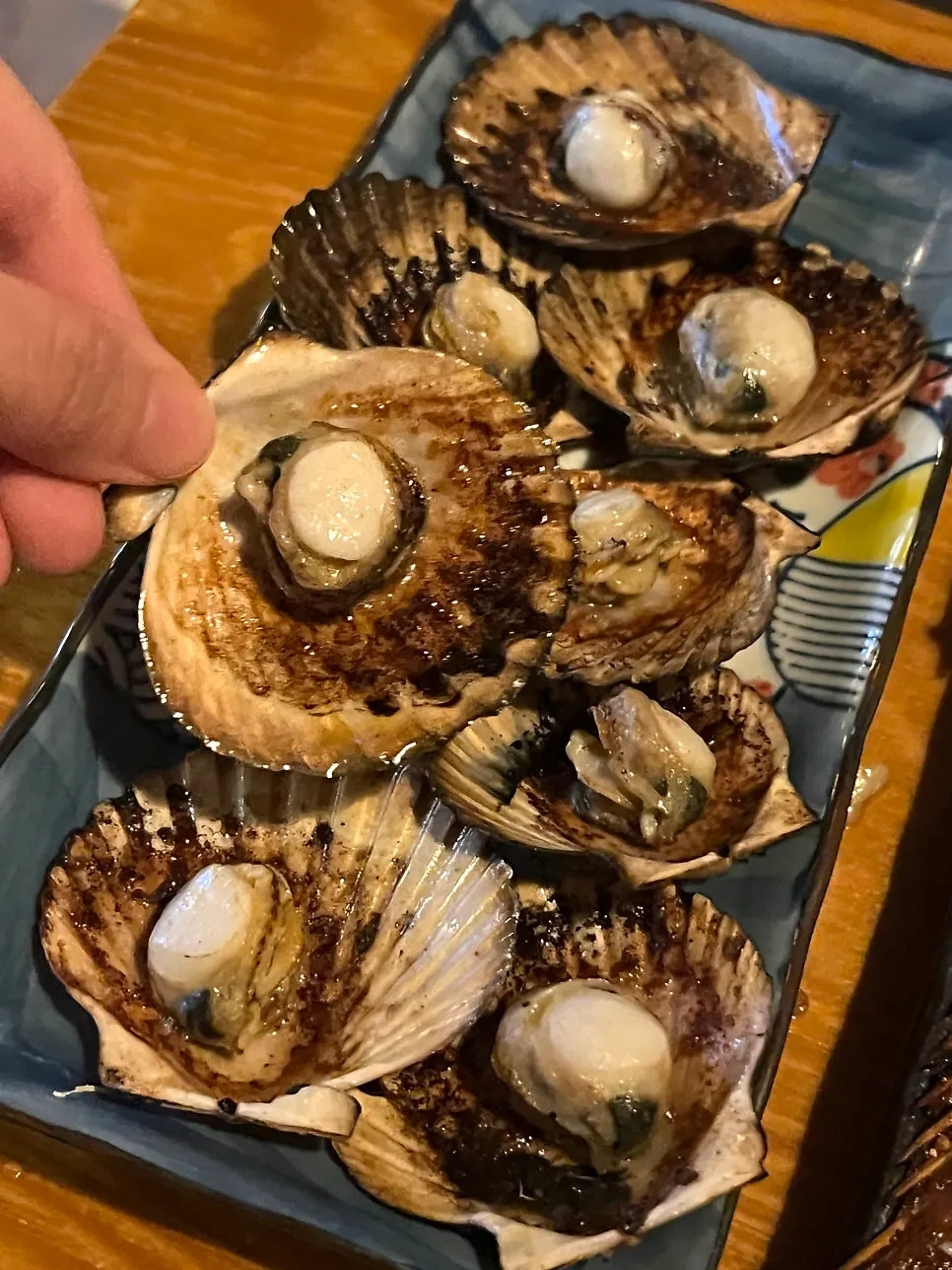Plump grilled scallops full of smoky flavor