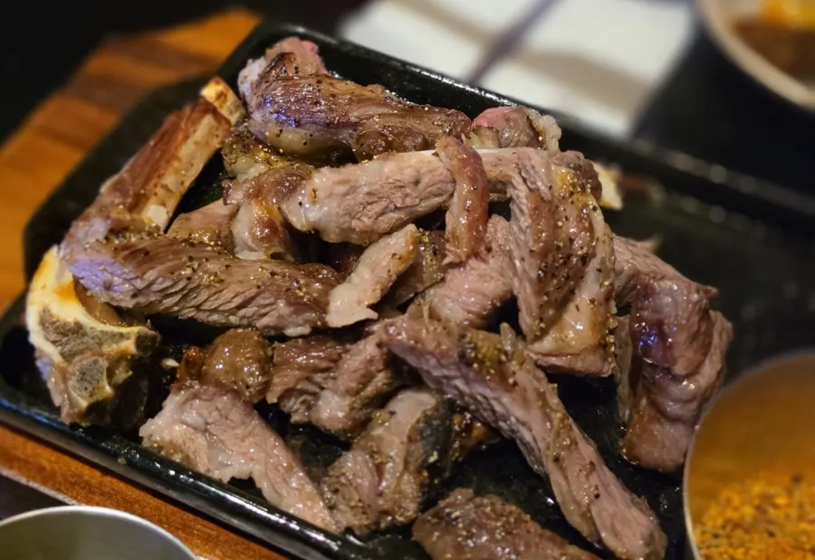 Cross-section of moist lamb shoulder