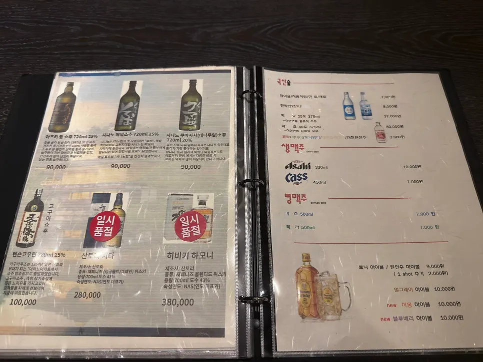 Menu and table setting