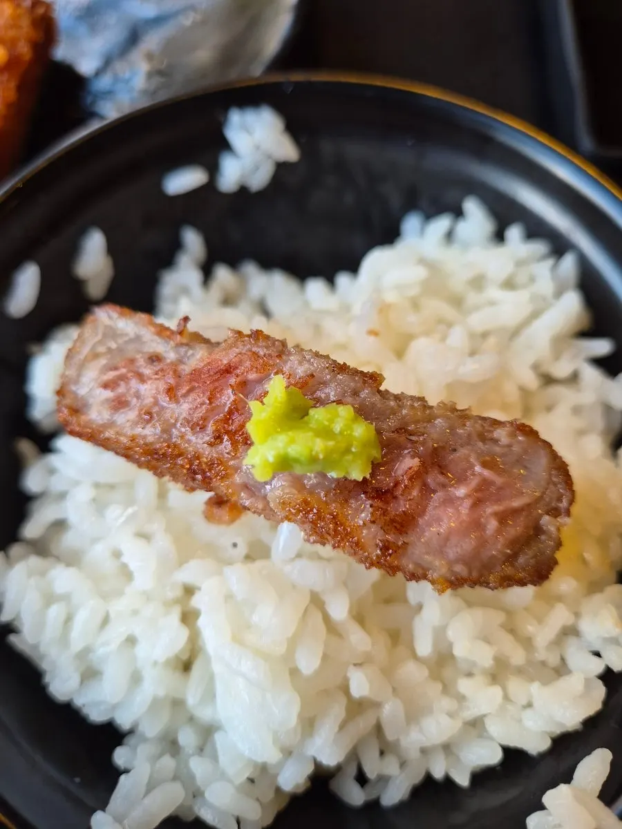 Gyukatsu with wasabi