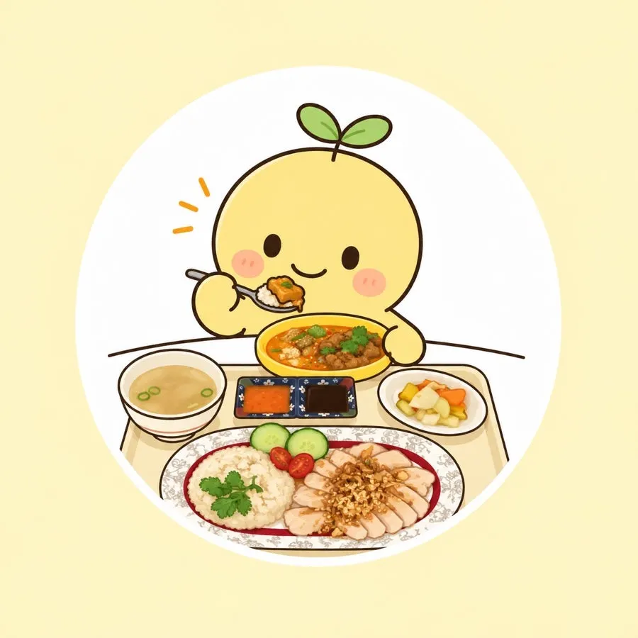 여의도 아시안 가정식 점심 상차림 정사각 사진