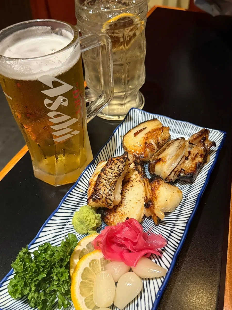 Grilled mero marinated in doenjang