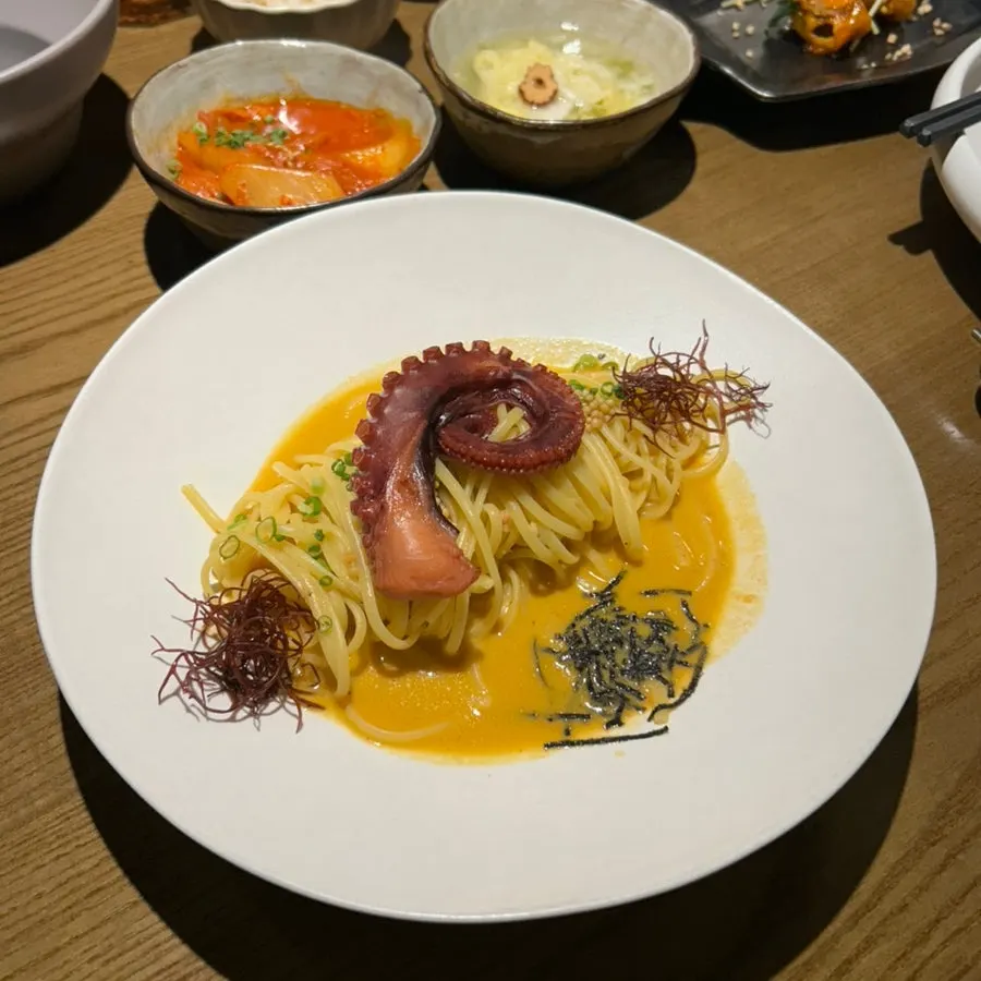 꽃게 육수 문어 파스타