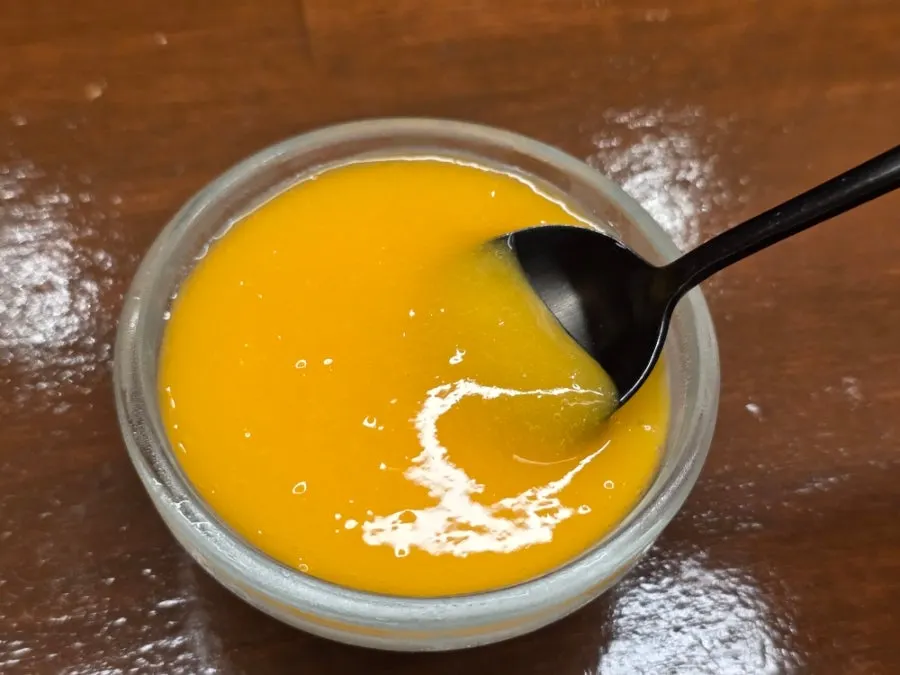 Homemade-style pudding served for dessert
