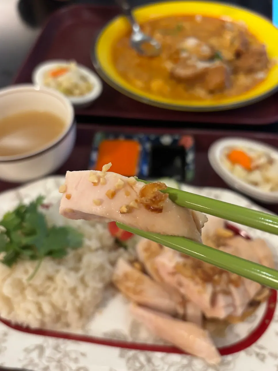 Moist chicken chicken rice