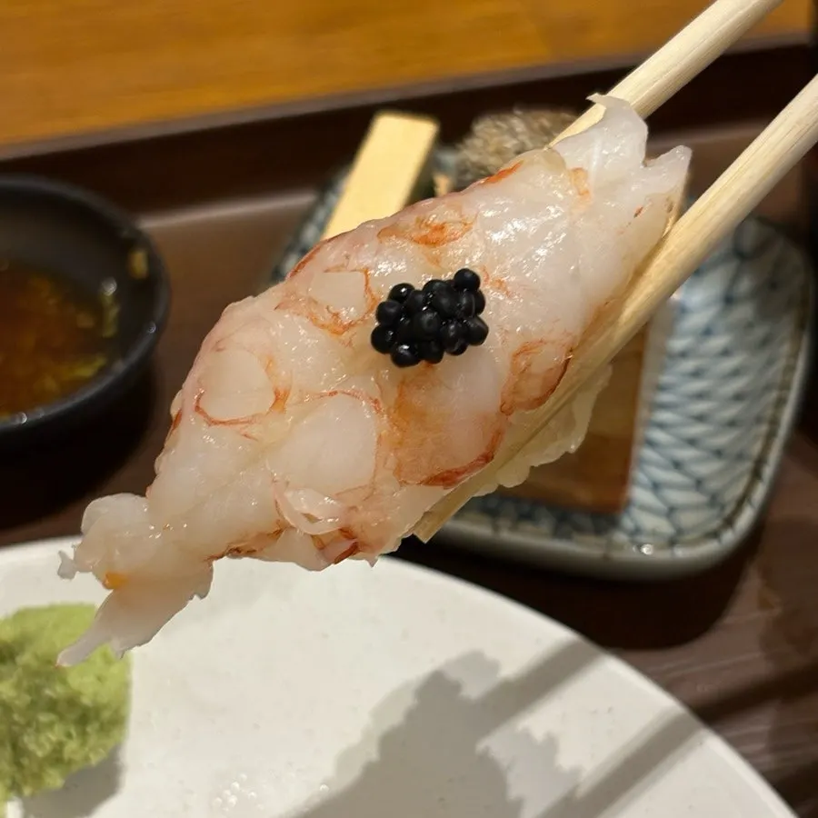 Sushi topped with clean-tasting raw fish