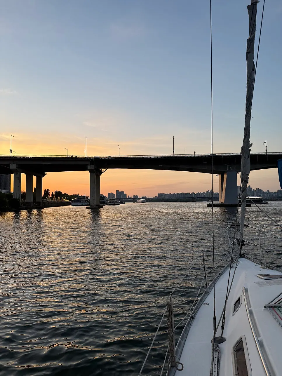Commemorative photo on a yacht