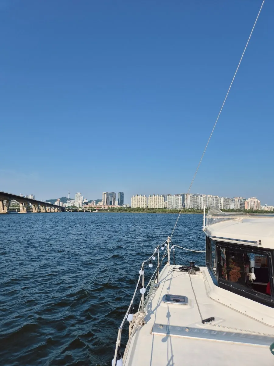 Han River yacht tour with children