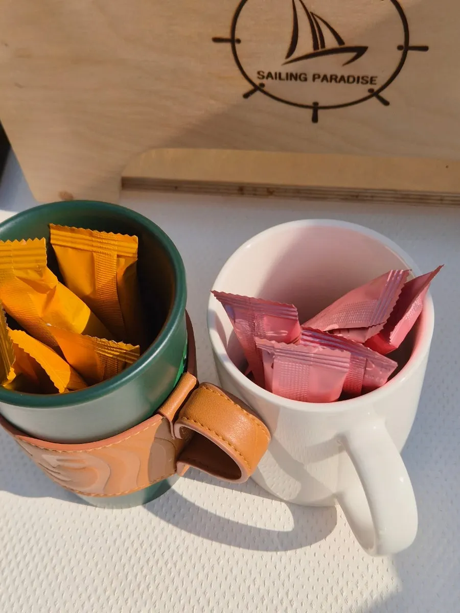 Children's juice and cookie snack