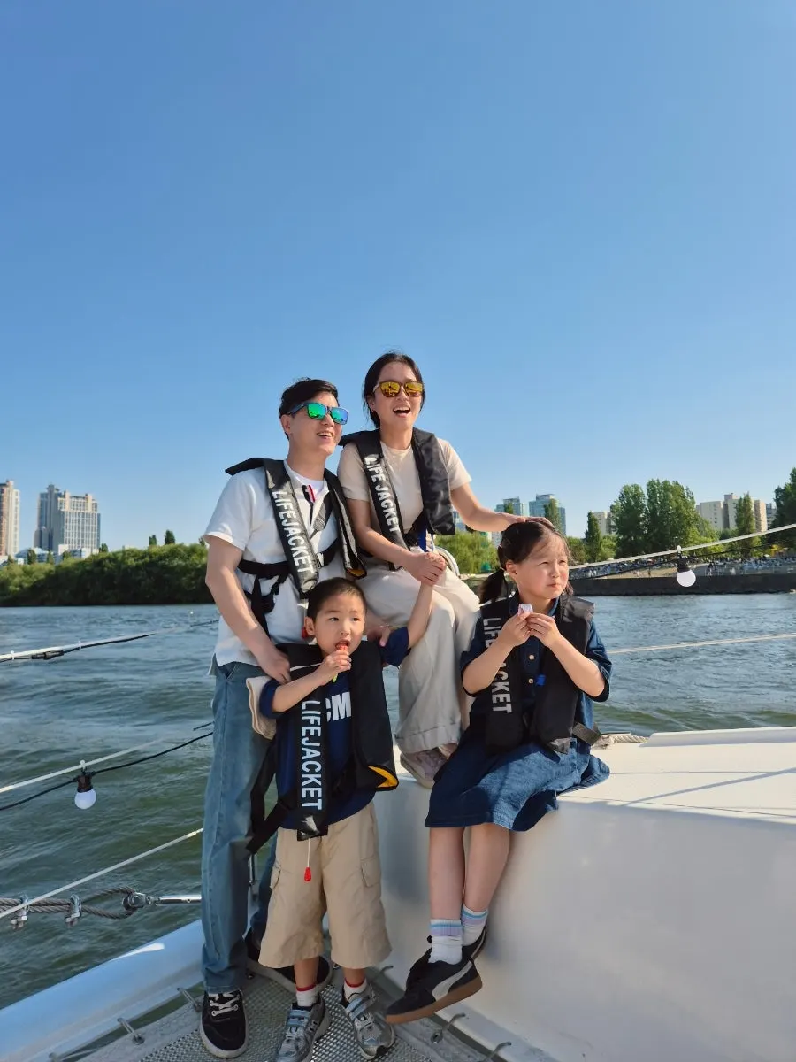 Life jackets for the yacht ride