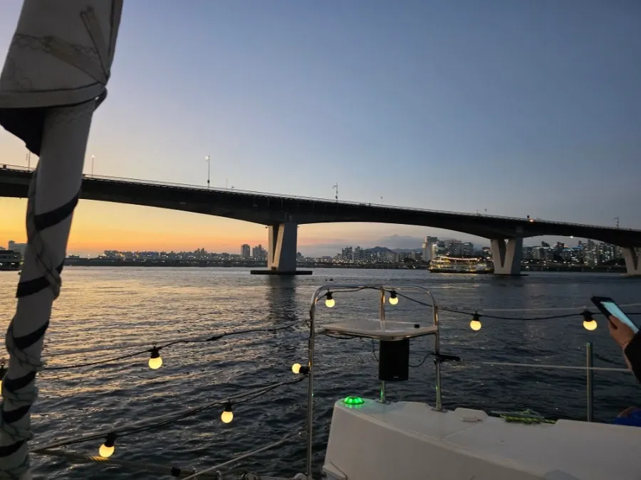 Enjoying the yacht tour in life jackets